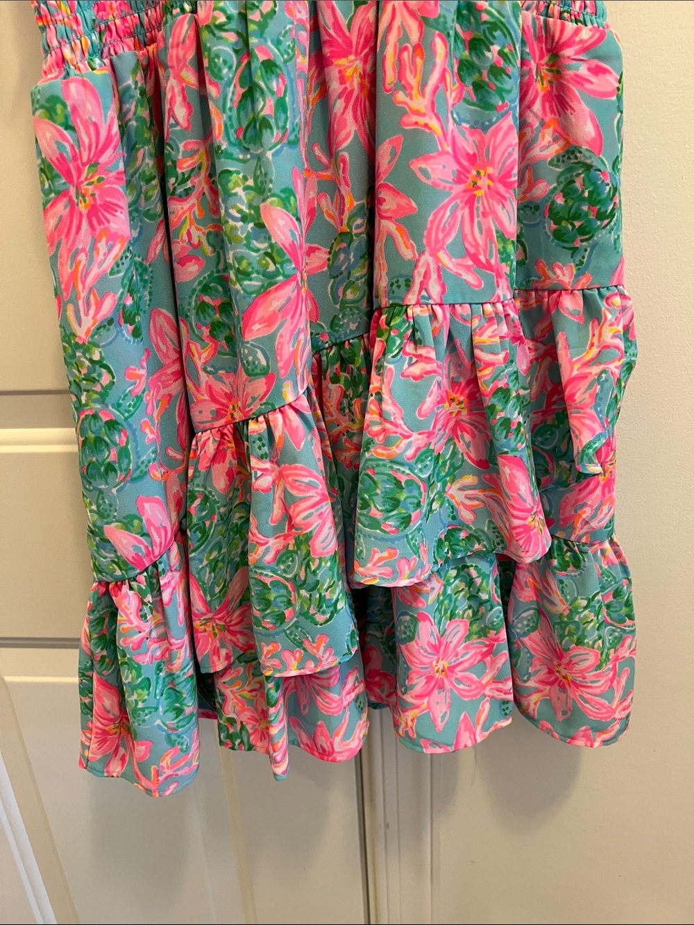 Lilly Pulitzer size 12 Pamelyn Lileeze in surf blue - Picture 5 of 5